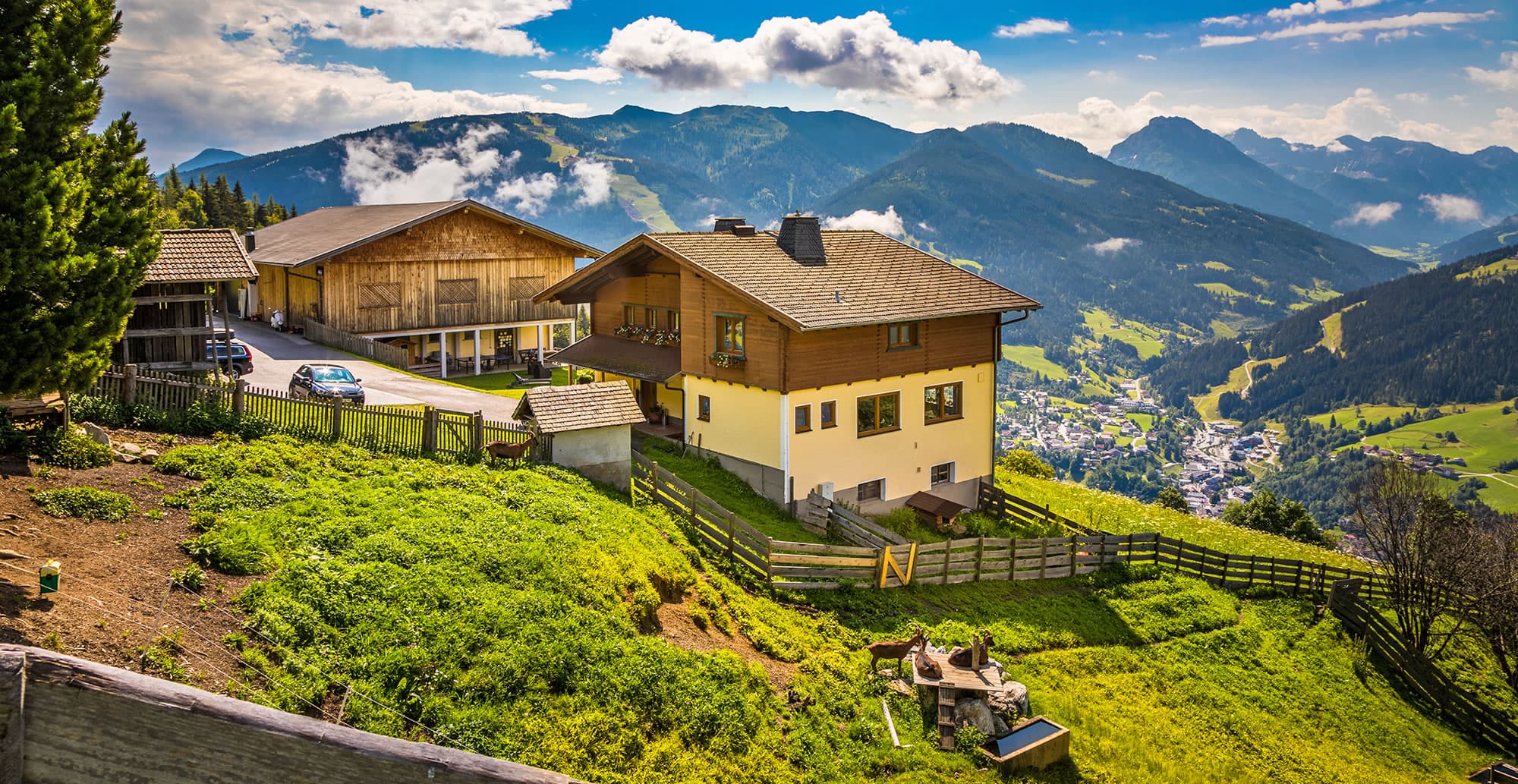 Traumhafte Lage auf 1.300 m Seehöhe am Bauernhof Oberegghof in Wagrain